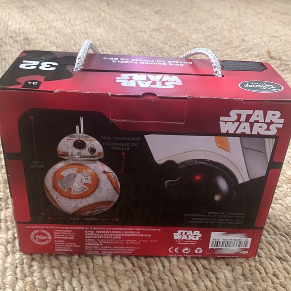 Lot of 2! Disney Store Star Wars BB-8 AND Pixar Cars Jigsaw Puzzles 🧩 32 Pieces - Picture 4 of 9